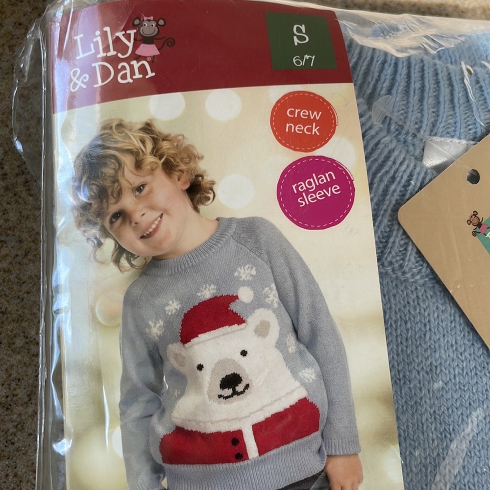 Lily and Dan NWT Boys Holiday Set Small Jeans and Sweater